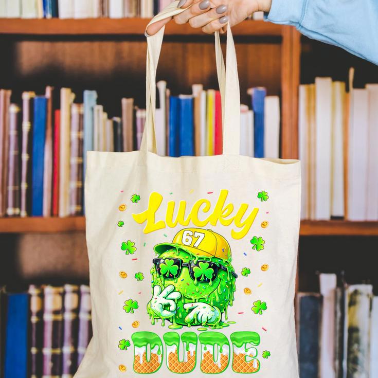 Lucky Dude Drip Baseball Shamrock St Patrick Men Boy Youth Canvas Tote Bag Lucky Dude Drip Baseball Shamrock St Patrick Men Boy Youth Canvas Tote Bag