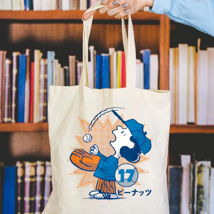 Lucy Van Pelt Baseball Catch Canvas Tote Bag