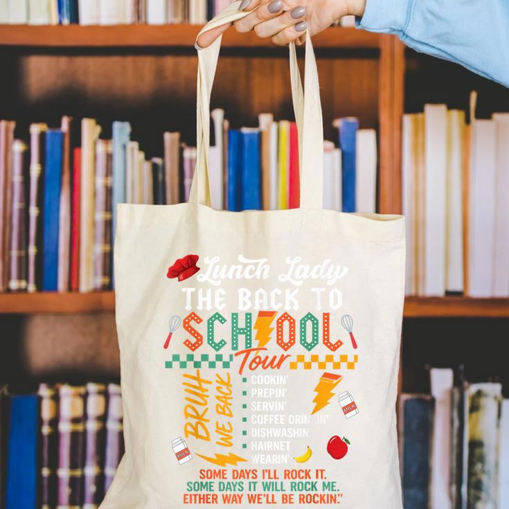 Lunch Lady Back To School Tour Canvas Tote Bag Lunch Lady Back To School Tour Canvas Tote Bag