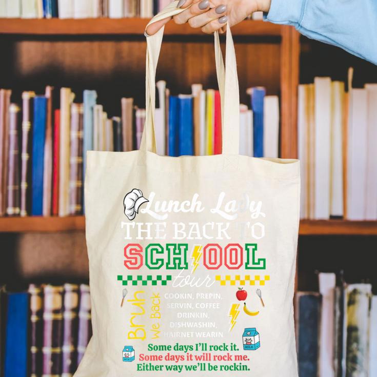 Lunch Lady Food Humor Back To School Tour Canvas Tote Bag