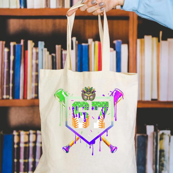 Mardi Gras Baseball Carnival Party Ice Cream Drip Boys Canvas Tote Bag Mardi Gras Baseball Carnival Party Ice Cream Drip Boys Canvas Tote Bag