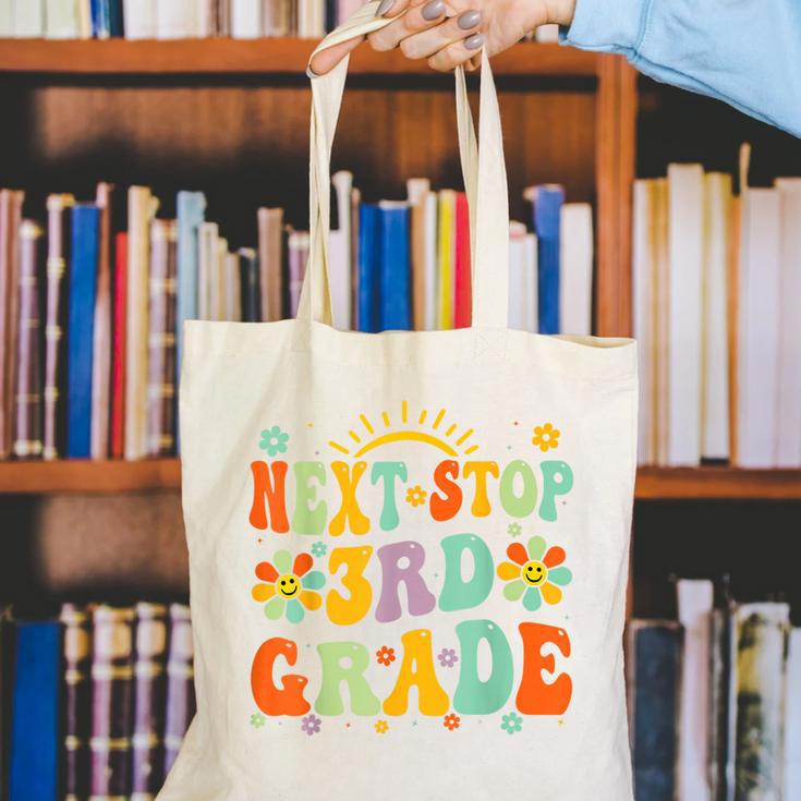 Next Stop 3rd Grade Graduation To Third Grade Back To School Canvas Tote Bag Next Stop 3rd Grade Graduation To Third Grade Back To School Canvas Tote Bag