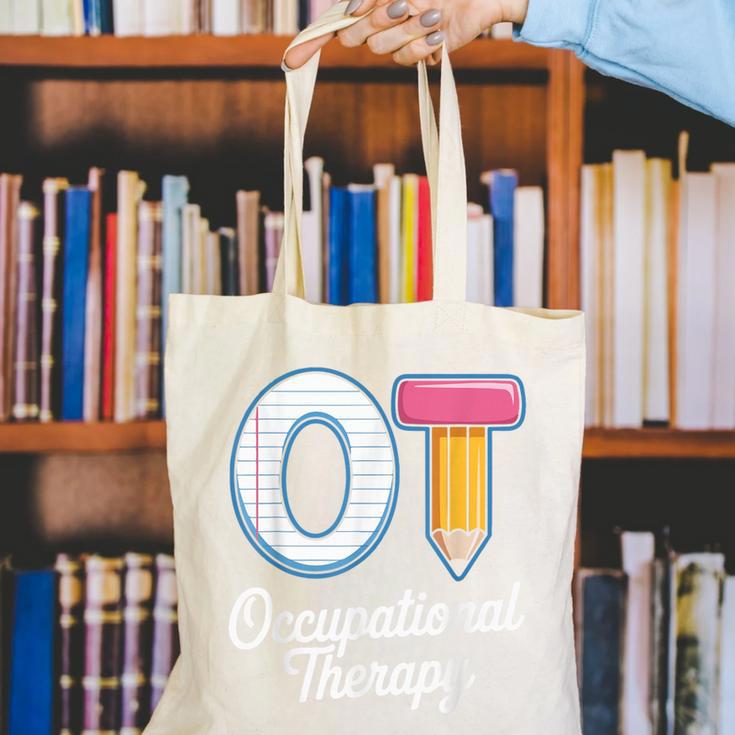 Occupational Therapy OT And COTA Back To School Canvas Tote Bag Occupational Therapy OT And COTA Back To School Canvas Tote Bag