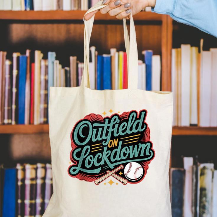 Outfield On Lockdown Baseball Defense Sports Canvas Tote Bag Outfield On Lockdown Baseball Defense Sports Canvas Tote Bag
