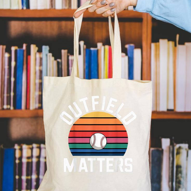 Outfield Matters Baseball Outfielder Athlete Sports Canvas Tote Bag