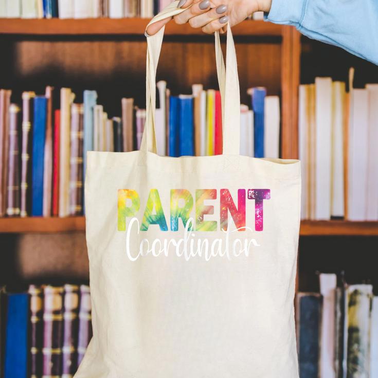 Parent Coordinator Tie Dye Back To School Appreciation Canvas Tote Bag Parent Coordinator Tie Dye Back To School Appreciation Canvas Tote Bag