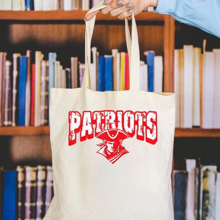 Patriots Back To School Spirit R Canvas Tote Bag Patriots Back To School Spirit R Canvas Tote Bag