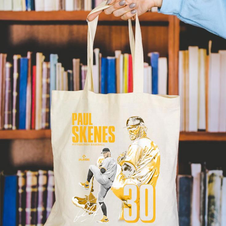 Paul Skenes Pittsburgh MLB Baseball Players MLBPSK304N Canvas Tote Bag Paul Skenes Pittsburgh MLB Baseball Players MLBPSK304N Canvas Tote Bag