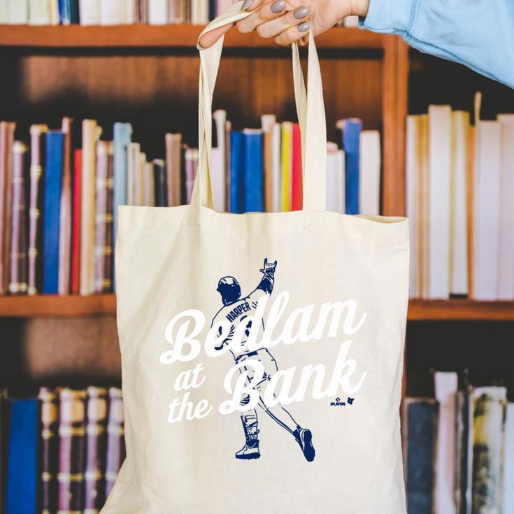 Philly Bedlam Bedlam At The Bank Philadelphia Baseball Premium Tri-Blend Canvas Tote Bag