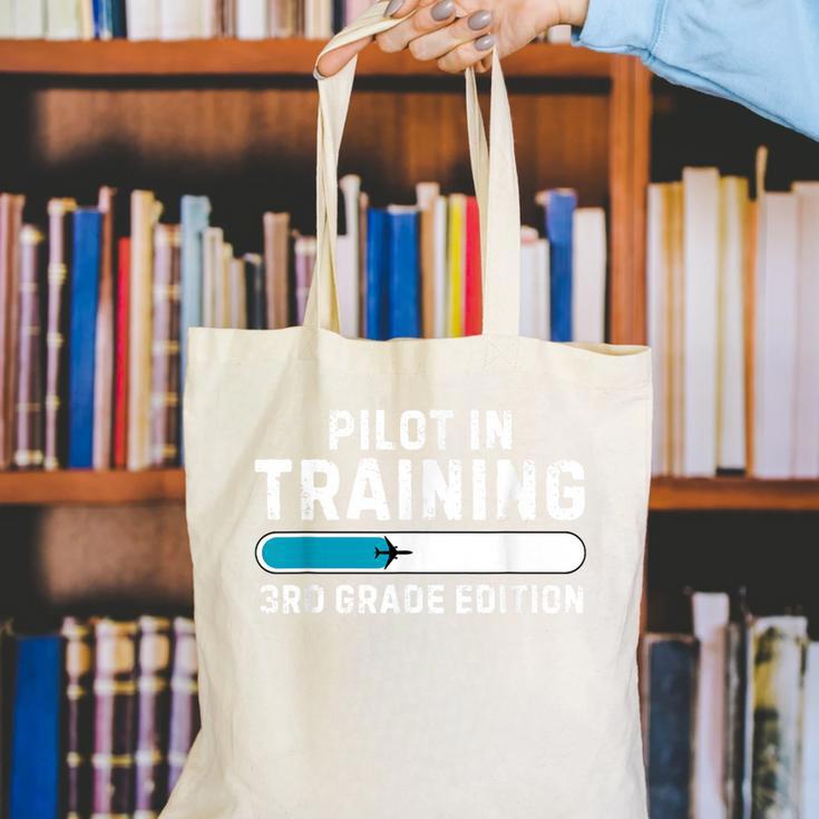 Pilot In Training 3rd Grade Edition Back To School Boys Girl Canvas Tote Bag Pilot In Training 3rd Grade Edition Back To School Boys Girl Canvas Tote Bag