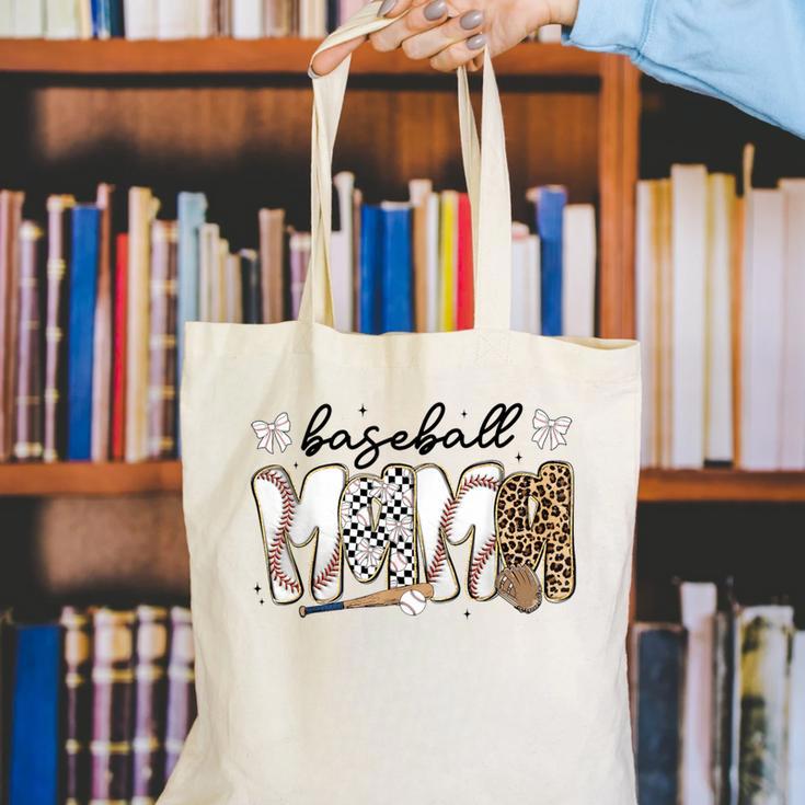 Preppy Baseball Mama Coquette Bow Game Day Mom Mother Canvas Tote Bag Preppy Baseball Mama Coquette Bow Game Day Mom Mother Canvas Tote Bag