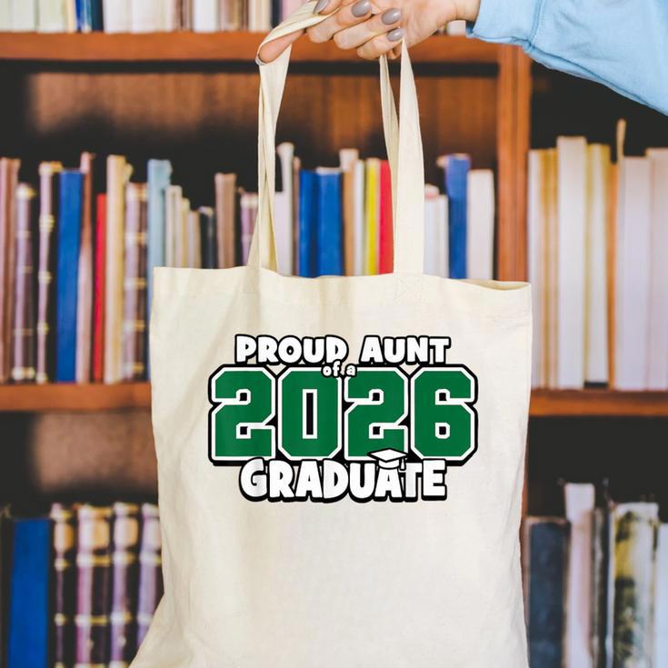 Proud Aunt Of 2026 Graduate Matching Back To School G Canvas Tote Bag