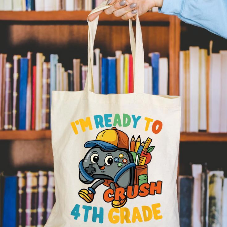 Ready For 4th Grade First Day Back To School Students Canvas Tote Bag