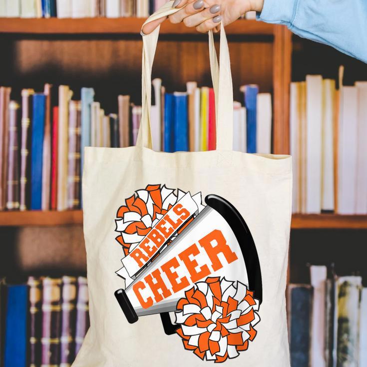 Rebels Cheer Back To School Cheerleading Spirit O Canvas Tote Bag Rebels Cheer Back To School Cheerleading Spirit O Canvas Tote Bag