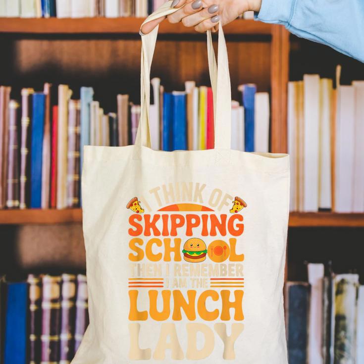 Remember I'm The Lunch Lady Back To School Cafeteria Worker Canvas Tote Bag