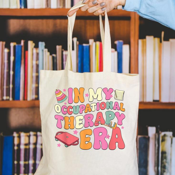 Retro In My Occupational Therapy Era OT OTA Back To School Canvas Tote Bag Retro In My Occupational Therapy Era OT OTA Back To School Canvas Tote Bag