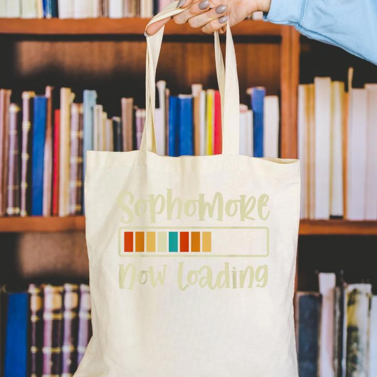 Retro Sophomore Now Loading 2028 High School Back To School Canvas Tote Bag Retro Sophomore Now Loading 2028 High School Back To School Canvas Tote Bag