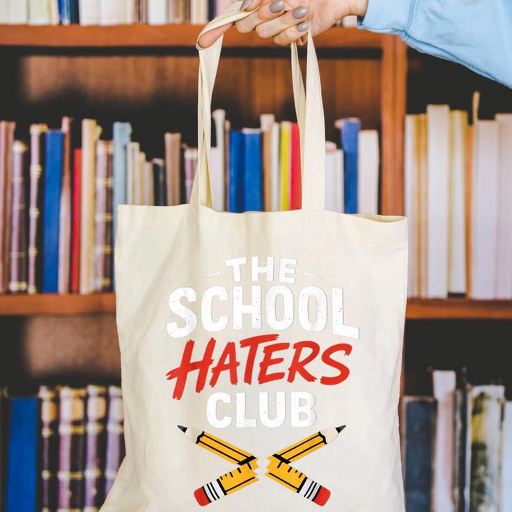 The School Haters Club Student Back To Schools Merch Canvas Tote Bag