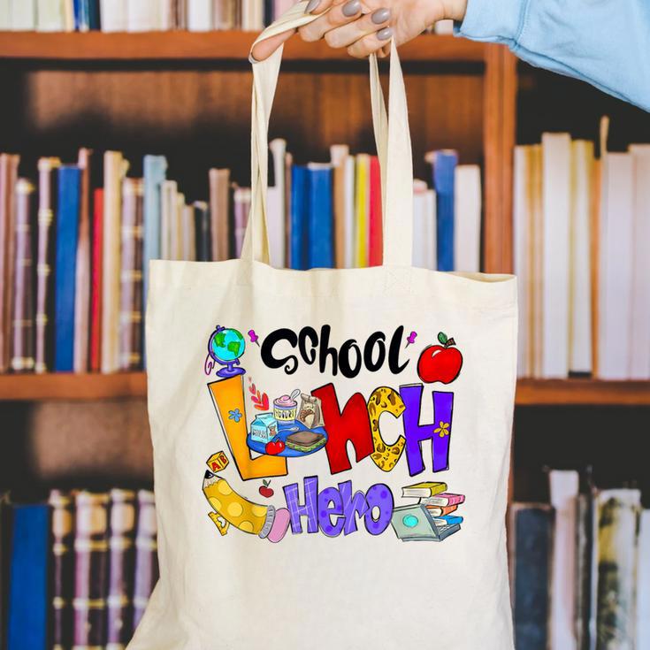 School Lunch Hero Cafeteria Squad Workers Back To School Canvas Tote Bag School Lunch Hero Cafeteria Squad Workers Back To School Canvas Tote Bag