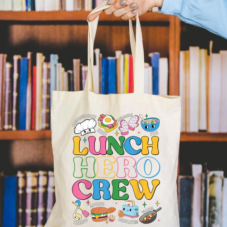 School Lunch Hero Squad Crew Back To School Women Men Canvas Tote Bag School Lunch Hero Squad Crew Back To School Women Men Canvas Tote Bag