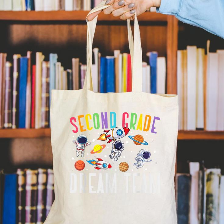 Second Grade Dream Team Astronaut 2nd Grade Back To School Canvas Tote Bag