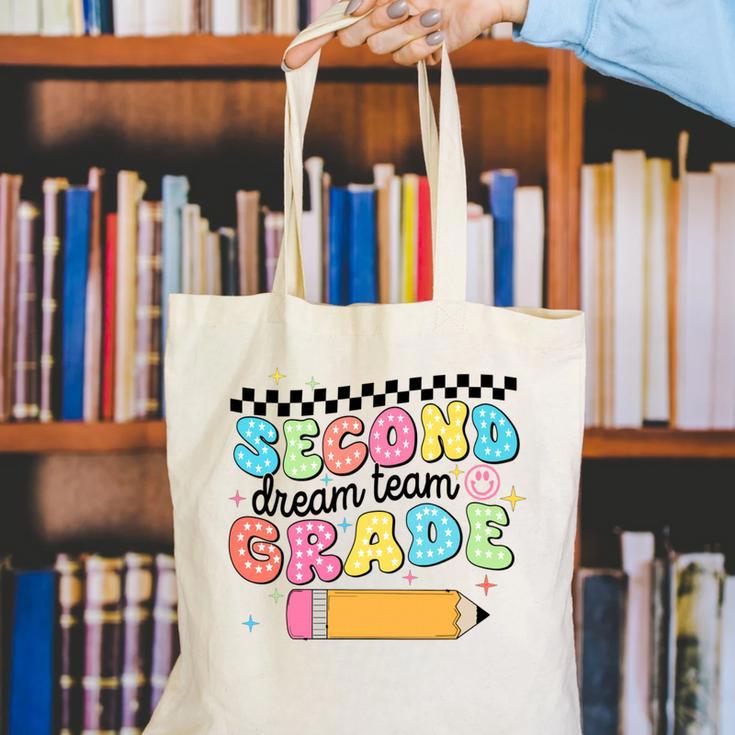 Second Grade Dream Team Back To School First Day Of School Performance Canvas Tote Bag