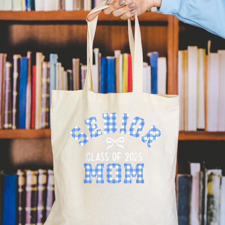 Senior 2025 Class Of 2025 Senior Mom Bow Back To School Canvas Tote Bag Senior 2025 Class Of 2025 Senior Mom Bow Back To School Canvas Tote Bag