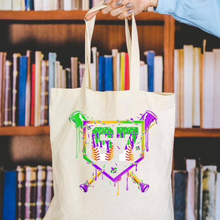Six Seven Mardi Gras Baseball Sports Party Canvas Tote Bag Six Seven Mardi Gras Baseball Sports Party Canvas Tote Bag