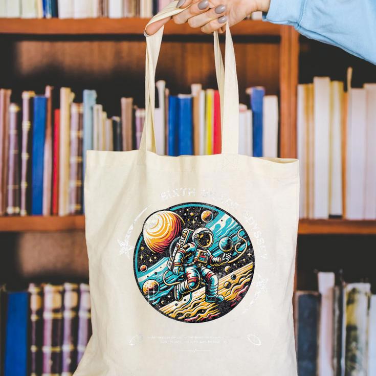 Sixth Grade Back To School Space Rocket Astronaut Canvas Tote Bag Sixth Grade Back To School Space Rocket Astronaut Canvas Tote Bag