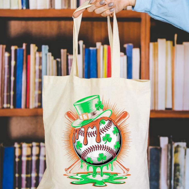 St Patrick Day Baseball Drip Ice Cream Kids Boys Men Canvas Tote Bag St Patrick Day Baseball Drip Ice Cream Kids Boys Men Canvas Tote Bag