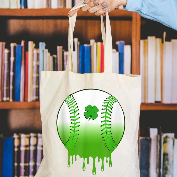 St Patricks Day Shamrock Baseball Irish Boys Kids Men Canvas Tote Bag