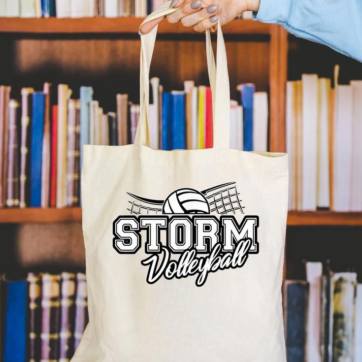 Storm Volleyball Back To School Spirit Canvas Tote Bag Storm Volleyball Back To School Spirit Canvas Tote Bag