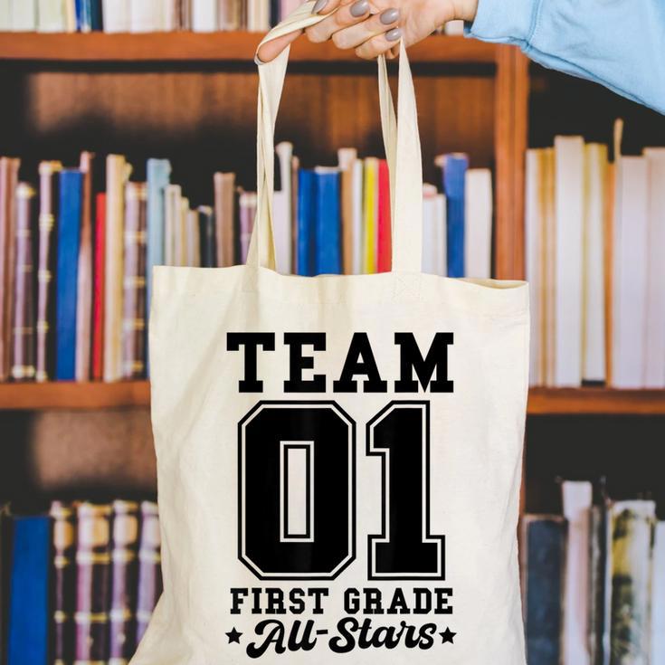 Team 1st Grade All-Stars Back To School Sports Jersey Canvas Tote Bag