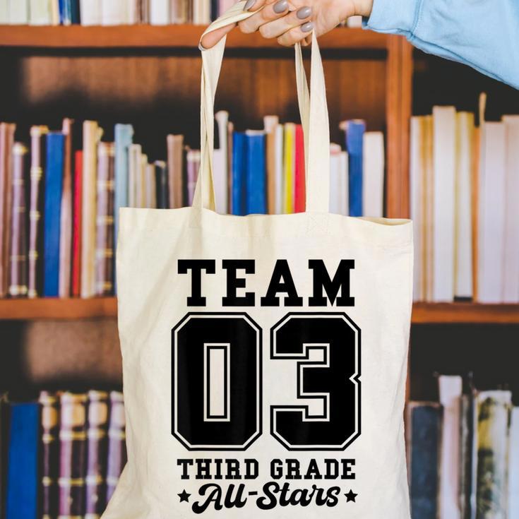 Team 3rd Grade All-Stars Back To School Sports Jersey Canvas Tote Bag Team 3rd Grade All-Stars Back To School Sports Jersey Canvas Tote Bag
