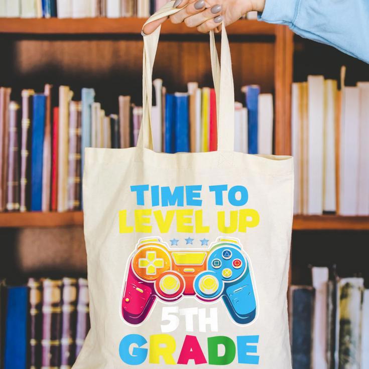 Time To Level Up 5th Grade Video Gamer Kids Back To School Canvas Tote Bag Time To Level Up 5th Grade Video Gamer Kids Back To School Canvas Tote Bag