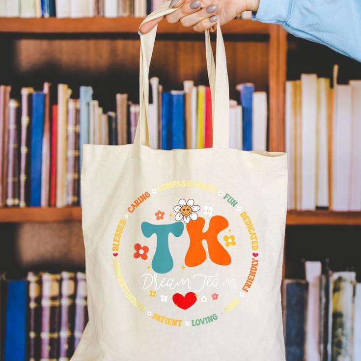 TK Dream Team Squad Transitional-Kindergarten Back To School Canvas Tote Bag