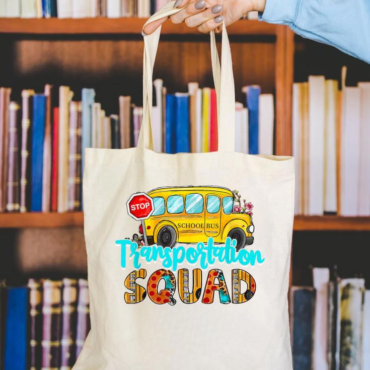 Transportation Squad Bus Driver Back To School Canvas Tote Bag Transportation Squad Bus Driver Back To School Canvas Tote Bag