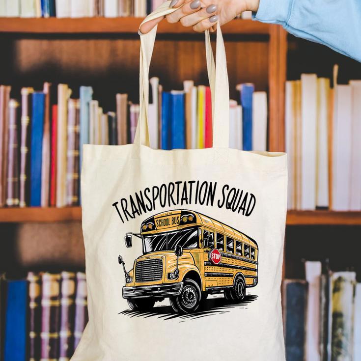 Transportation Squad Bus Drivers Back To School Canvas Tote Bag Transportation Squad Bus Drivers Back To School Canvas Tote Bag