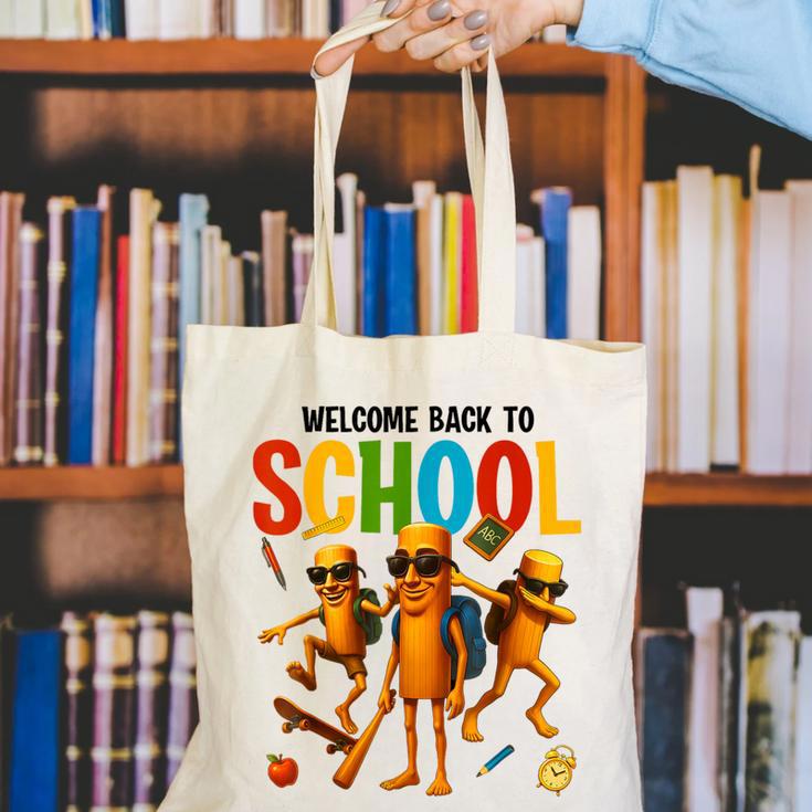Tung Tung Sahur Back To School Brainrot Meme Boys Girls Kid Canvas Tote Bag Tung Tung Sahur Back To School Brainrot Meme Boys Girls Kid Canvas Tote Bag