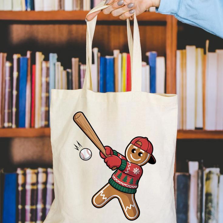 Ugly Christmas Sweater Gingerbread Baseball Toddler Kids Canvas Tote Bag Ugly Christmas Sweater Gingerbread Baseball Toddler Kids Canvas Tote Bag