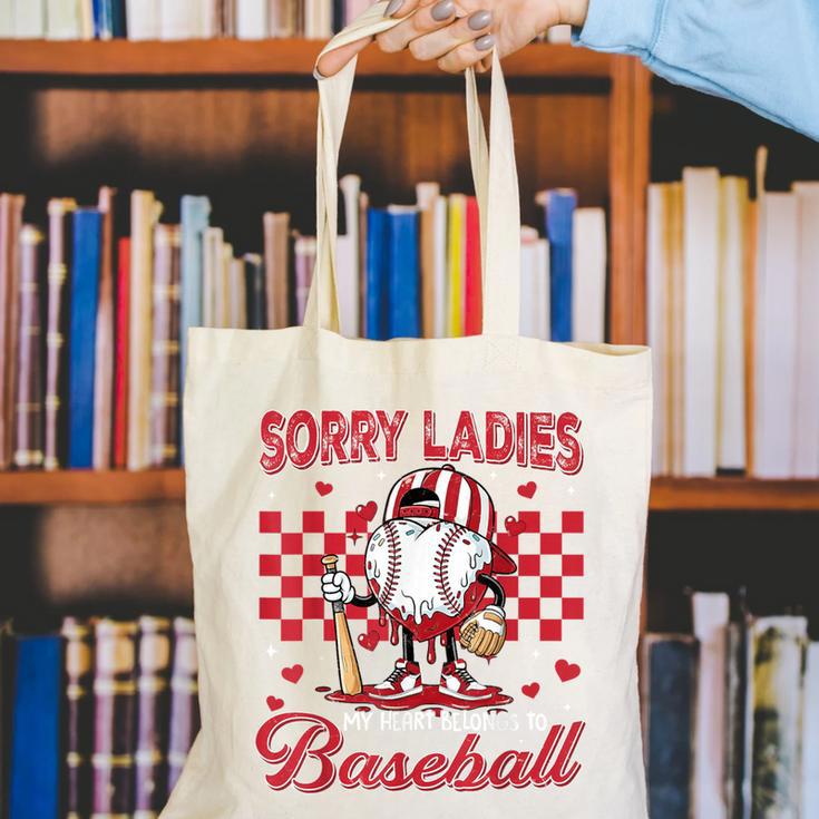 Valentine My Heart Belongs Baseball Lover Boy Men Canvas Tote Bag Valentine My Heart Belongs Baseball Lover Boy Men Canvas Tote Bag