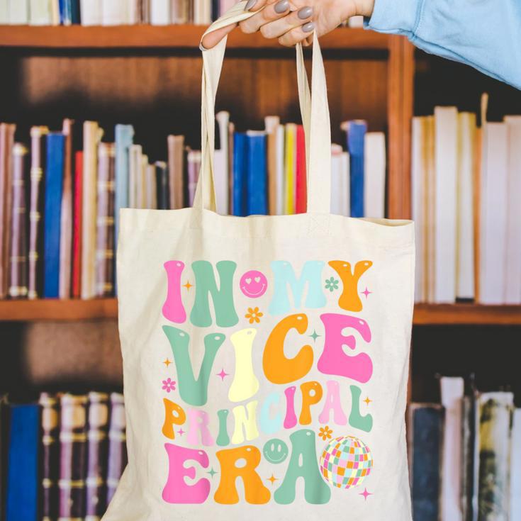 In My Vice Principal Era Back To School Vice Principal Canvas Tote Bag