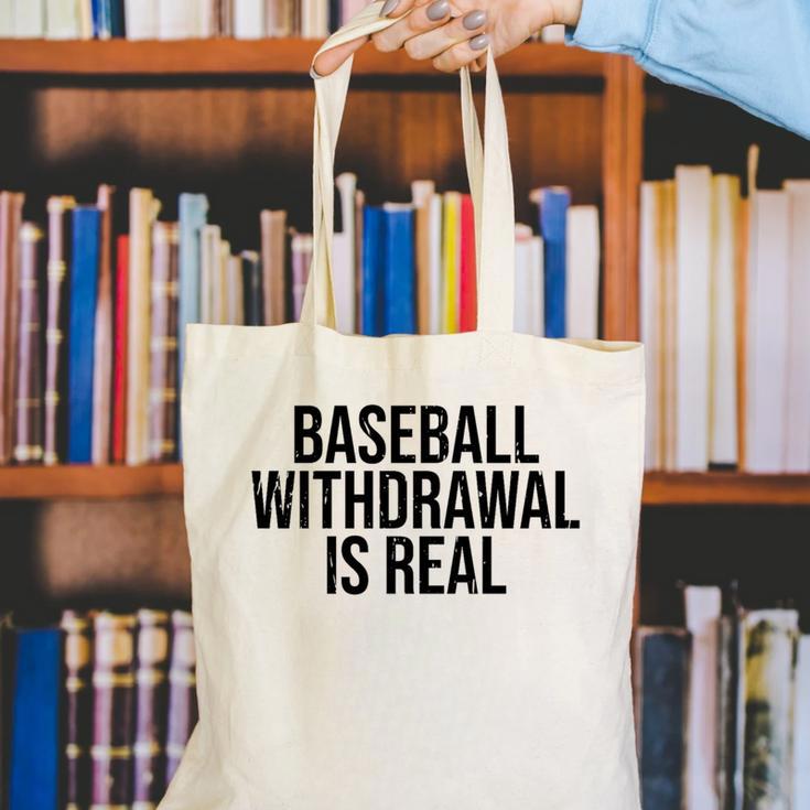Vintage Baseball Withdrawal Is Real Premium Tri-Blend Canvas Tote Bag Vintage Baseball Withdrawal Is Real Premium Tri-Blend Canvas Tote Bag