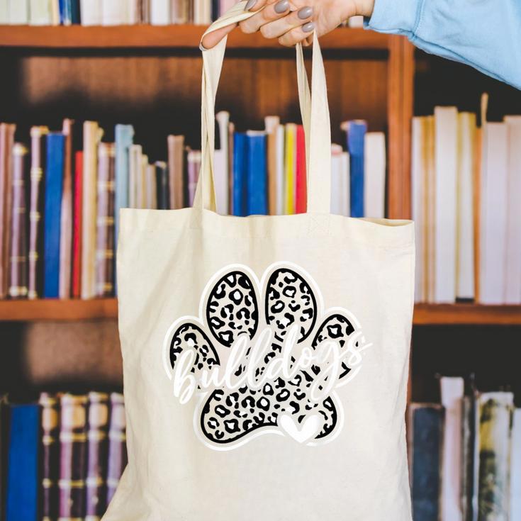 Vintage Bulldogs Team Pride School Spirit Back To School Canvas Tote Bag Vintage Bulldogs Team Pride School Spirit Back To School Canvas Tote Bag