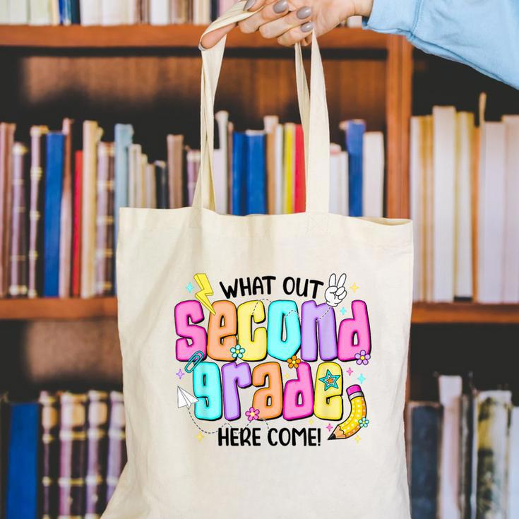 Watch Out Second Grade Here I Come 2nd Grade Back To School Canvas Tote Bag Watch Out Second Grade Here I Come 2nd Grade Back To School Canvas Tote Bag