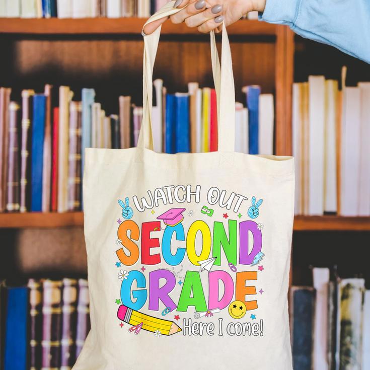 Watch Out Second Grade Here I Come Back To School 2nd Grade Canvas Tote Bag Watch Out Second Grade Here I Come Back To School 2nd Grade Canvas Tote Bag