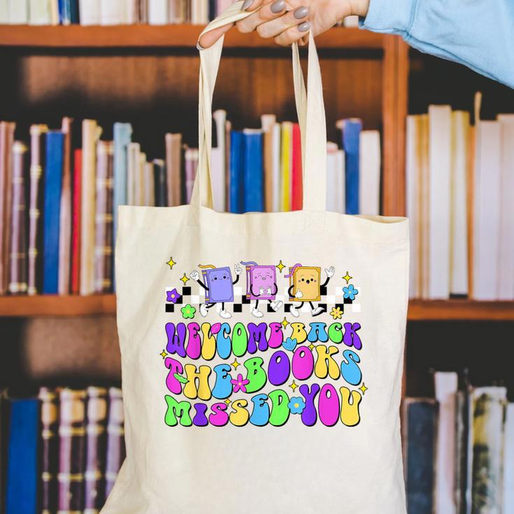 Welcome Back The Books Missed You Back To School Canvas Tote Bag Welcome Back The Books Missed You Back To School Canvas Tote Bag