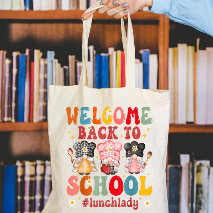 Welcome Back To School Cafeteria Worker Lunch Lady Canvas Tote Bag