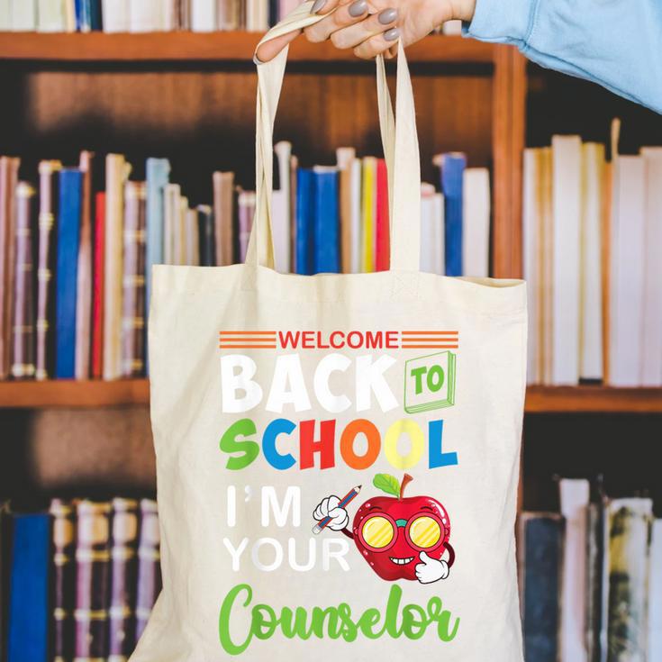 Welcome Back To School Students I'm Your Counselor Proud Canvas Tote Bag