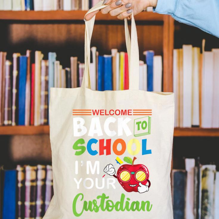 Welcome Back To School Students I'm Your Custodian Proud Canvas Tote Bag Welcome Back To School Students I'm Your Custodian Proud Canvas Tote Bag